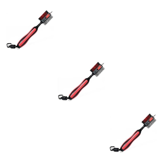 Greeniant Cepillo de limpieza de palos de golf Herramienta de mantenimiento profesional Gadgets Rojo Type1 NO1