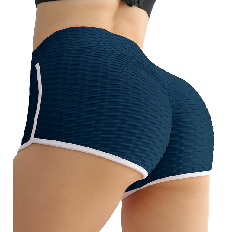 QRIC TikTok Leggings Short for Women High Waisted Yoga Pants - Gym
