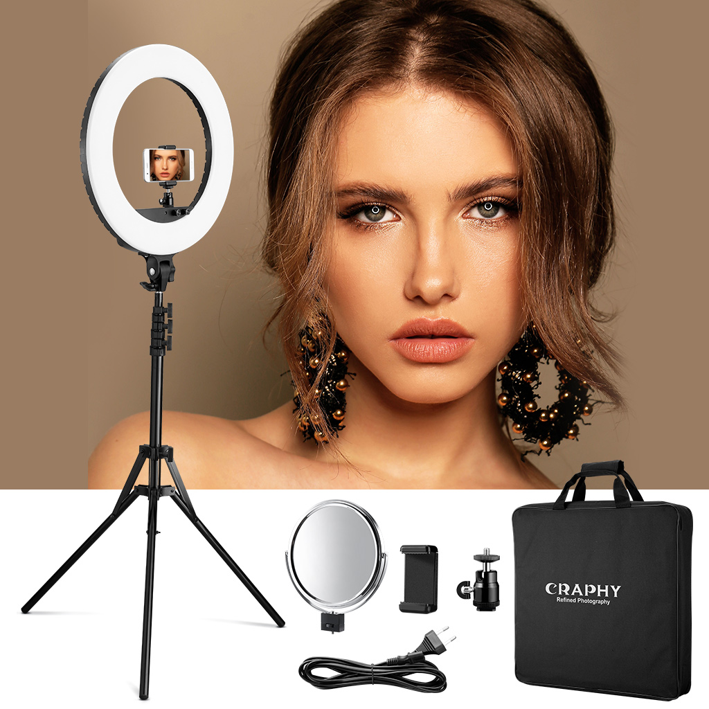 Christmas light CRL1848W 18" LED Ring Light 48W Bicolor Dimmable