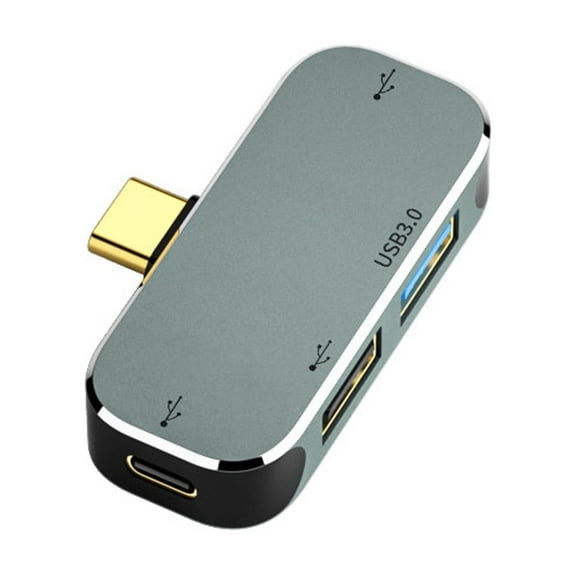 USB Hub Type C Adapter 4 in 1 Portable 1x3.0 2x2.0 USB Type C Ports for Phone