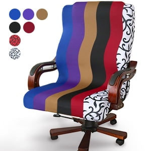 Swivel Rocker Chair Covers Bestller Office Swivel Computer Chair Seat Cover Side Zipper Design Arm Chair Protector Cover Recouvre Chaise Stretch Rotating Lift Chair Cover Seat Decoration ()