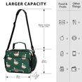 thumbnail image 3 of Insulated Lunch Bag 6L Leak-Proof Lunch Box with Shoulder Strap Multiple Pockets Lunch Tote White Goose Carrying Christmas Gift, 3 of 9