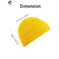 thumbnail image 2 of PULLIMORE Winter Trawler Beanie Watch Hat Knit Short Fisherman Roll-up Edge Skullcap for Men Women, 2 of 9