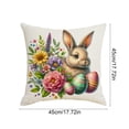 thumbnail image 3 of EGNMCR Easter Decorations, Easter Cartoons Bunny Patterns Home Decor Sofa Cushion Covers Various Festive Printed Cushion Covers Suitable For Easter Holiday Decoration Linen pillowcase, 3 of 6