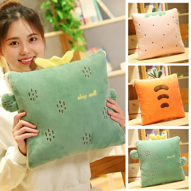 2 In 1 Blanket Pillow Foldable Blanket Extend Throw Pillows For
