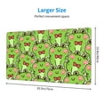 thumbnail image 2 of Sikiie Cute Green Frog Mouse Pad, 16x29.5 Mousepad Desk Mat in Anti-Slip Rubber Mousepads Mat for Game Office Laptop Computer, 2 of 8