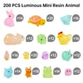 thumbnail image 4 of Glow In The Dark Mini Resin Animal Figurines, Luminous Indoor & Outdoor Decorations for Garden Decor, Aquarium Displays, Fairy Tale Miniature Landscapes, Potted Plants, Hide & Seek Play (206PCS), 4 of 6
