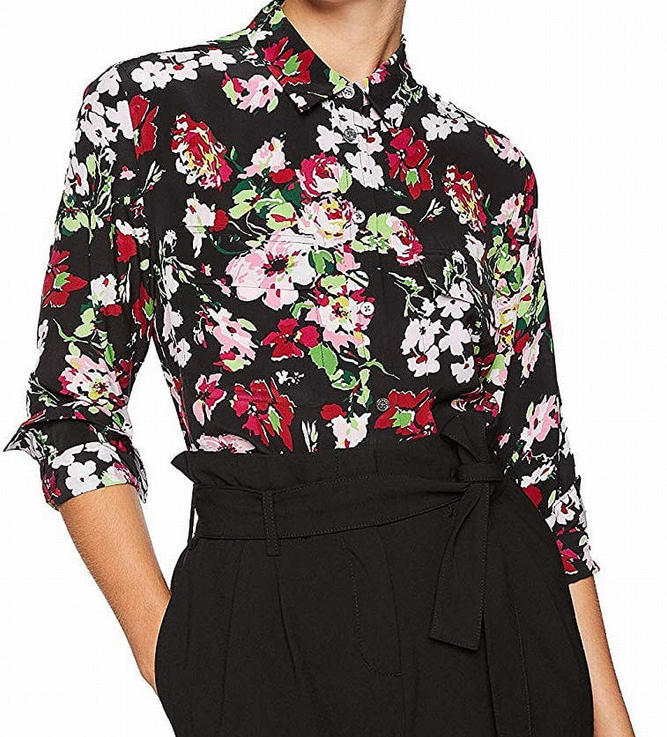 Equipment Equipment Femme Womens Blouse Medium Symphany Printed Silk