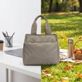 thumbnail image 4 of Waterproof Insulated Lunch Bag Reusable Bento Cooler Tote For Men And Women With Thick Thermal Lining Large Capacity Food Storage Carrier For Office Picnic Travel, 4 of 5