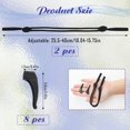 thumbnail image 2 of Accesorio para Gafas - Correa Ajustable sin Pegamento Negro Silicona Clásico 8 Retenedores y 2 Correas Ajustables Antideslizantes Suaves Cómodos Hombres Mujeres, 2 of 6