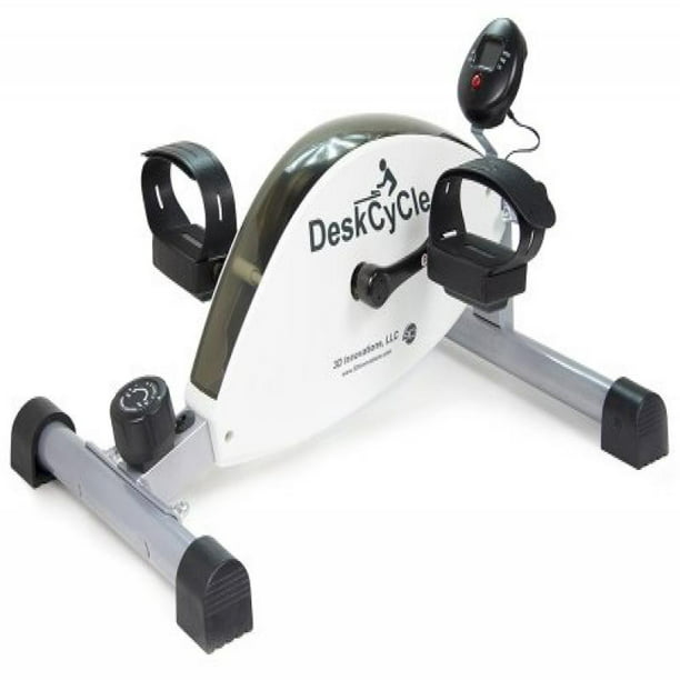 DeskCycle Desk Exercise Bike Pedal Exerciser, White - Walmart.com