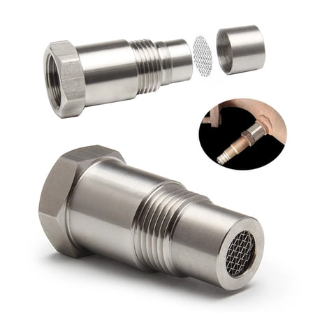 Hajmiiikey  Car Oxygen 02 Sensor Adapter CEL Fix Check Engine Light Eliminator Connector Extension Filter 2pc