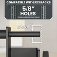 thumbnail image 4 of Synergee Dip Handles for 3x3 Power and Squat Racks, Dip Stand Fits Racks with 5/8" Holes. Rack-Mounted Dip Bar Attachment for Dips, Leg Raises, and Knee Tucks., 4 of 6