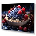 thumbnail image 2 of Designart "Dreamy Blueberry Tart Delight" Desserts Canvas Art Print, 2 of 7