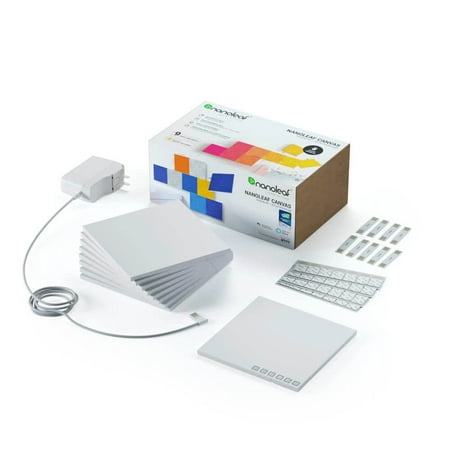 Nanoleaf - Canvas Smarter Kit - 9 Light Squares - Multicolor