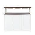 thumbnail image 6 of Glavbiku Farmhouse Coffee Bar Wine Cabinet W/ Sliding Barn Door,Sideboard Buffet W/ Wine Rack,White, 6 of 12