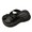 Black, variant on Women's Comfortable Platform Sandals Soft Cushioned Slides with Semi-Covered Toe Non-Slip Sole Breathable Design Summer Casual Shoes for Women (Sizes 5-8)