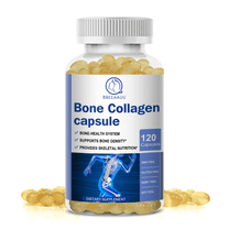 Bone Collagen Capsules - Collagen Supplements with Vitamin C, E, Calcium, & Magnesium - Romotes Hair, Nail, Skin, Bone and Joint Health - Non-GMO, Gluten Free, 120 Capsules，1 PACK