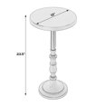 thumbnail image 4 of Butler Specialty Company Heidi 12 in. W Rnd All Metal Pedestal End Table-Bronze, 4 of 4