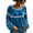 Navy, variant on Womens Velvet Christmas Blouses Eyelet Lace Trim Bubble Cuffs Crew Neck Tunic Top with Cute Flowy Peplum Hem for Holiday Dressy Daily