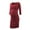 Wine, variant on Fengqque Nursing Maternity Maternity Postpartum Comfort Dress Pajamas Solid Long Sleeve Breast-Feeding Pregnant Nursing Dress