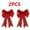 2pcs Red, variant on Energy LED Hanging Bow, Outdoor Lighted Bow Decoration for Festive Holiday Hanging Display on Porches, Weather Resistant Long Lasting Lights, 16x23in, Red
