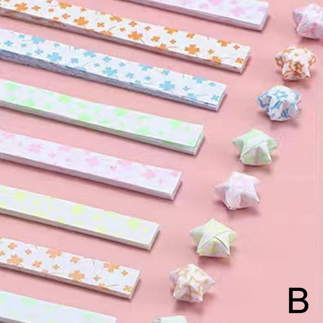 210pcs Luminous Star Origami Set Star Paper Strip DIY Handmade Lucky Star Origami