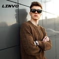 thumbnail image 2 of LINVO Gafas de sol polarizadas para hombres Gafas de sol de conducción Sombras Diseño de estilo retro de los años 80 Cuadrado, 2 of 5