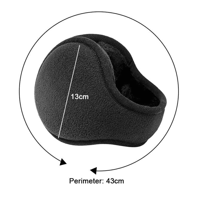 Winter Ear Muffs for Men & Women - Foldable Fleece Ear