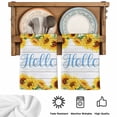 thumbnail image 5 of Sunflowers Kitchen Towels Set of 1, Yellow Flowers Summer Botanical Pastoral Wooden Absorbent Dish Towels for Kitchen, Microfiber Hand Towel, Quick Drying Tea Towel for Cleaning Decorative Dishcloths, 5 of 7