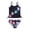 Black, variant on Girls' Tankini Swimsuit with Shorts Girls Bathing Suits 7-16 Two Piece Swimwear Adjustable Spaghetti Strap Bathing Suit, Size 13-14 Years, Multicolor