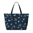 thumbnail image 2 of Xecao Beautiful Butterflies for versatile beach bag for women includes zipper pockets and waterproof material, ideal for vacations and adventures., 2 of 7