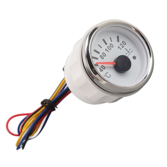 Jauge de Température de l'Eau de 52 Mm avec Rétroéclairage Coloré pour les Bateaux de Pêche RVs Yachts