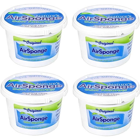Nature's Air Sponge Odor Absorber and Eliminator Unscented Plastic Tub 1 Lb. 4-Pack