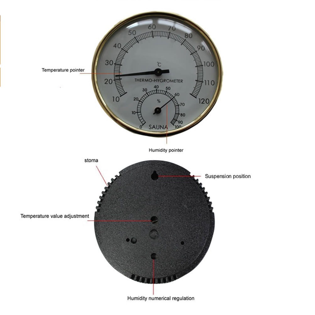 ETHZZLE Modern Analog Hygrometer for Precise Indoor Humidity Monitoring and Accurate Climate Control