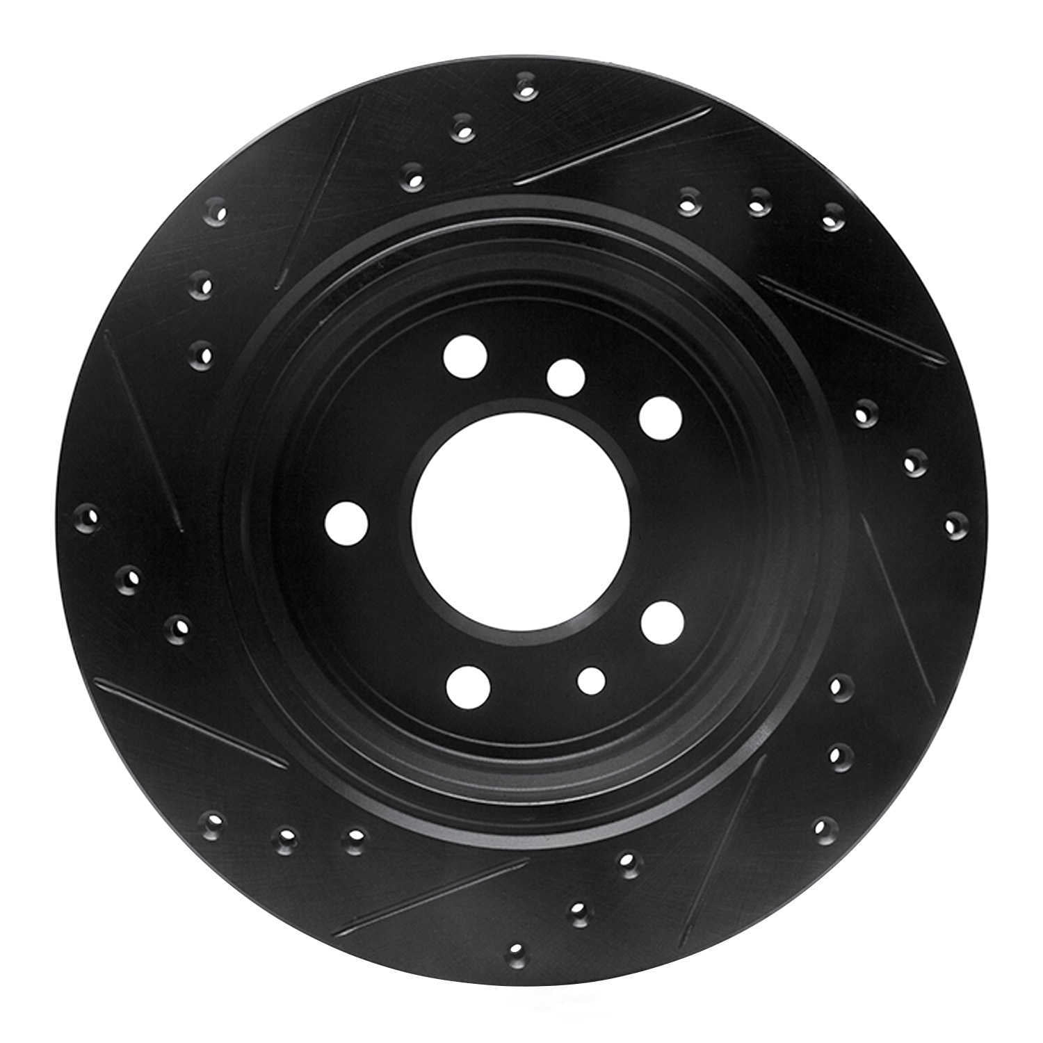 Dynamic Friction Company 633-31032R DFC Brake Rotor - Drilled And Slotted - Black