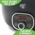 thumbnail image 4 of GreenLife Cook Duo Healthy Ceramic Nonstick 6QT Slow Cooker, PFAS-Free, Digital Timer, Dishwasher Safe Parts, Black, 4 of 15