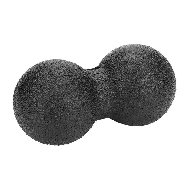 Rodillo De Espuma Peanut Bola Masaje Negro Doble para Masaje Muscular Miofascial Yoga Pilates
