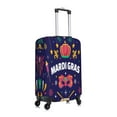 thumbnail image 3 of Easygdp Happy Mardi Gras Double-Sided Printed Elastic Suitcase Protective Cover,Invisible Zipper, Business Trip Luggage Cases,Washable And Resistant To Falling -Medium, 3 of 9