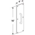 thumbnail image 2 of Door Pull Plate with Handle, Polished Brass, 4 in. x 16 in., 2 of 2
