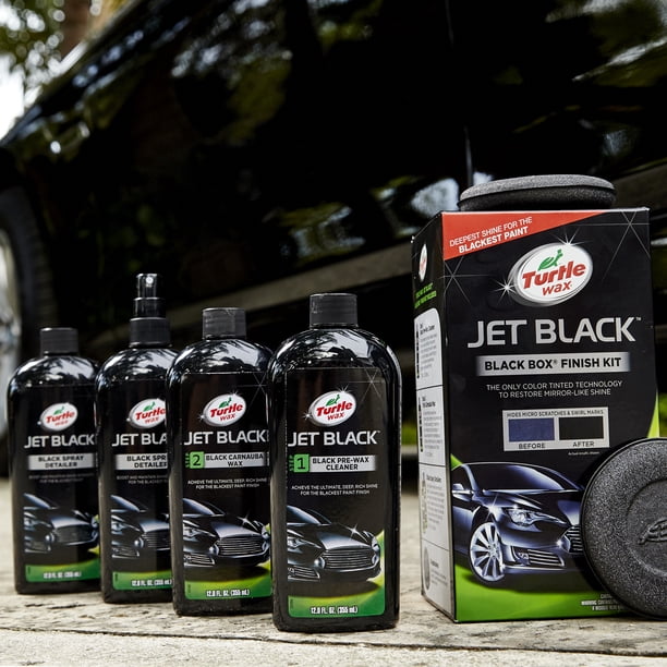 Turtle Wax Black Box Kit: Carnauba-Based Wax, Pre-Wax Cleaner