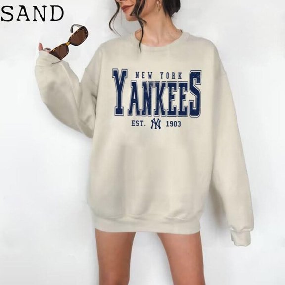 Vintage New York Baseball Sweatshirt, Retro Yankee Graphic Crewneck, Unisex City Sport Pullover Gift