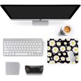 thumbnail image 3 of , Square Nature Theme Anti-Slip Rubber Mousepad with Durable Stitched Edges for Office Gaming Laptop Computer PC Men Women Kids, Cute Customized Pattern, Palm Trees and Sky Design, 3 of 7