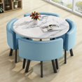 thumbnail image 1 of Simple Home Coffee Table with Seat, Lounge Bar, Negotiation Table, Tea Table, Dining Table, A Set of Table and Chair Combination My Lux Decor Round, 1 of 59