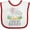 White and Red, variant on Inktastic I Love My Daddy Cute Elephants and Spring Flowers Boys or Girls Baby Bib