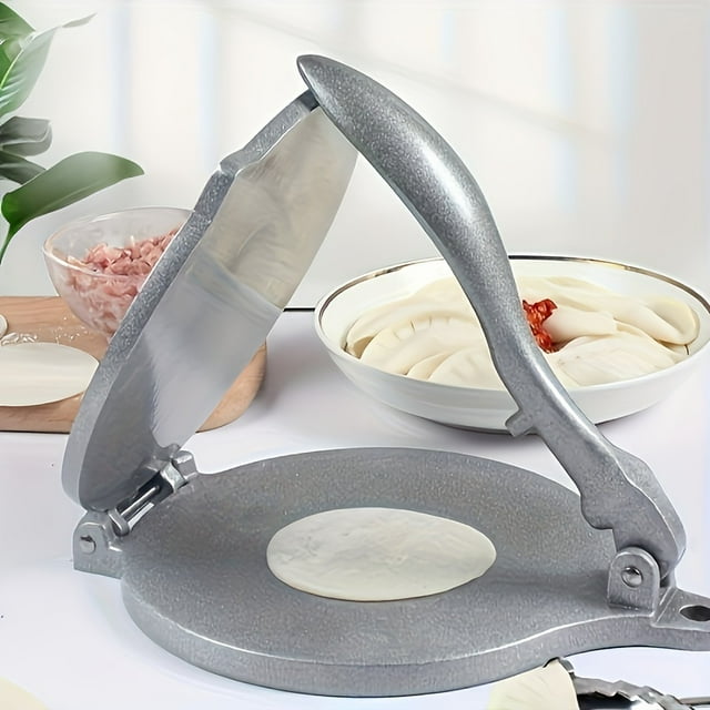 JUNWELL 1pc 8 Inches Tortilla Press Aluminum Tortilla Press Flour Tortilla Press Rotis Press Quesadilla Press Taco Maker