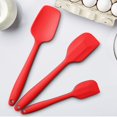 thumbnail image 4 of 3pcs Silicone Spatula Ergonomic Handle High Heat-Resistant Spatulas Non-Stick Rubber Spatulas Kitchen Tools, 4 of 8