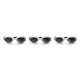 thumbnail image 3 of Methold 1 par de gafas de sol para mascotas, gafas de snowboard informales plegables, color blanco Type1 NO1, 3 of 6