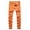 Orange, variant on Mercatoo Boy's Skinny Fit Ripped 𝐃estroyed Distressed Fashion Denim Jeans Pants Pure Cotton Patchwork Pants Kids Comfort Waist Joggers