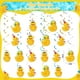 thumbnail image 5 of Decoración de fiesta de cumpleaños de Outus Duck con 77 piezas, 5 of 7